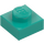 LEGO Donker turquoise Plaat 1 x 1 (3024 / 30008)