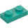 LEGO Donker turquoise Plaat 1 x 2 (3023 / 28653)