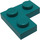 LEGO Donker turquoise Plaat 2 x 2 Hoek (2420)