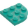 LEGO Donker turquoise Plaat 3 x 3 Rond Hoek (30357)