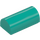 LEGO Donker turquoise Helling 1 x 2 x 0.7 Gebogen (3563)