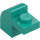 LEGO Donker turquoise Helling 1 x 2 x 1.3 Gebogen met Plaat (6091 / 32807)