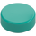 LEGO Donker turquoise Tegel 1 x 1 Rond (35381 / 98138)