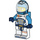 LEGO Vrouwelijk Astronaut met Donker azuurblauw Helm en Bril Minifiguur