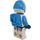 LEGO Vrouwelijk Astronaut met Donker azuurblauw Helm en Bril Minifiguur