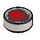 LEGO Effen zilver Tegel 1 x 1 Rond met Rood Rocks (35380 / 104161)