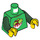 LEGO Groen Peapod Kostuum Meisje Minifiguur Torso (973 / 76382)