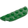 LEGO Groen Plaat 2 x 6 met Afgeronde hoeken (18980)