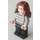 LEGO Hermione Granger met Grijs Striped Trui en Zwart Benen Minifiguur