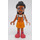 LEGO Jordin (Bright Licht Oranje Apron Top) Minifiguur