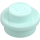 LEGO Licht aqua Plaat 1 x 1 Rond (6141 / 30057)