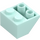 LEGO Licht aqua Helling 2 x 2 (45°) Omgekeerd met platte afstandsring eronder (3660)