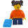 LEGO Madison - Oranje Coat en Rugzak Minifiguur