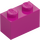 LEGO Magenta Steen 1 x 2 met buis aan de onderzijde (3004 / 93792)