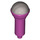 LEGO Magenta Microphone met Halve Metallic Zilver Top (21009 / 50511)