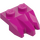 LEGO Magenta Plaat 1 x 2 met 3 Rots Klauwen (27261)