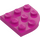 LEGO Magenta Plaat 3 x 3 Rond Hoek (30357)