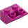 LEGO Magenta Helling 2 x 2 (45°) Omgekeerd met platte afstandsring eronder (3660)