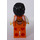 LEGO Man in Oranje Zipper Jack met Wit Armen Minifiguur