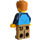 LEGO Man met Donker azuurblauw Shirt Minifiguur