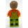 LEGO Man met Limoen Overalls met logo Minifiguur