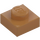 LEGO Medium donker vleeskleurig Plaat 1 x 1 (3024 / 30008)