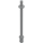 LEGO Medium steengrijs Staaf 7.6 met Stop met vlak einde (2714 / 64865)