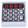 LEGO Medium steengrijs Tegel 1 x 1 met Keypad Patroon met groef (3070 / 25700)