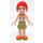 LEGO Mia met Zandbruin Shirt en Oranje Neck Sjaal Minifiguur