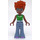 LEGO Naomi met Bril en Groen Top Minifiguur