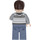 LEGO Neville Longbottom met Grijs Cardigan en Sand Blauw Benen Minifiguur