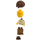 LEGO Obi-Wan Kenobi (Young) met Cape en Geel Hoofd Minifiguur