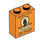 LEGO Oranje Steen 1 x 2 x 2 met ‘Eeylops Premium Uil Treats’ en Uil met noppenhouder aan de binnenzijde (3245 / 107516)