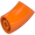 LEGO Oranje Rond Steen met Elbow (Korter) (1986 / 65473)