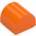 LEGO Oranje Helling 1 x 1 Gebogen (49307)