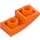 LEGO Oranje Helling 1 x 2 Gebogen Omgekeerd (24201)