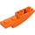 LEGO Oranje Helling 1 x 4 Gebogen Omgekeerd (13547)