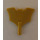 LEGO Parelmoer goud Batarang met Eén Staaf at Onderkant