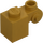 LEGO Parelmoer goud Steen 1 x 1 x 2 met Scroll en Open nop (20310)