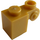 LEGO Parelmoer goud Steen 1 x 1 x 2 met Scroll en Open nop (20310)