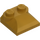 LEGO Parelmoer goud Helling 2 x 2 Gebogen met gebogen uiteinde (47457)