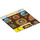 LEGO Plastic Lenticular Achtergrond met Hufflepuff Common Room (104684)