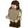 LEGO Qui-Gon Jinn met Poncho en Grijs in Baard Minifiguur