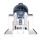 LEGO R2-D2 met Plat Zilver Hoofd en Dark Roze Dots met Printed Rug Minifiguur