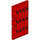 LEGO Rood Deur 1 x 5 x 8.5 Stockade (87601)