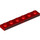 LEGO Rood Plaat 1 x 6 met Rood Audi logo en Dashes aan Zwart Background (3666 / 106729)