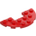 LEGO Rood Plaat 3 x 6 Rond Halve Cirkel met Uitsparing (18646)
