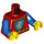 LEGO Rood Queen Lionne met Cape Minifiguur Torso (973 / 76382)