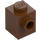 LEGO Roodachtig bruin Steen 1 x 1 met Nop aan Eén Kant (87087)