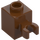 LEGO Roodachtig bruin Steen 1 x 1 met Verticaal Klem (Open &#039;O&#039;-clip, holle nop) (60475 / 65460)